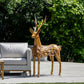 Teak Root Driftwood Deer By Garden Age Supply
