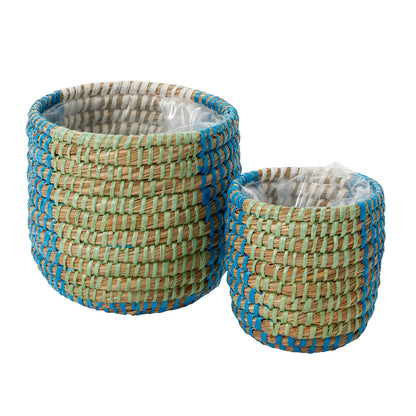 Aqua Basket - Set of 4 By Accent Decor | Stands | Modishstore - 2