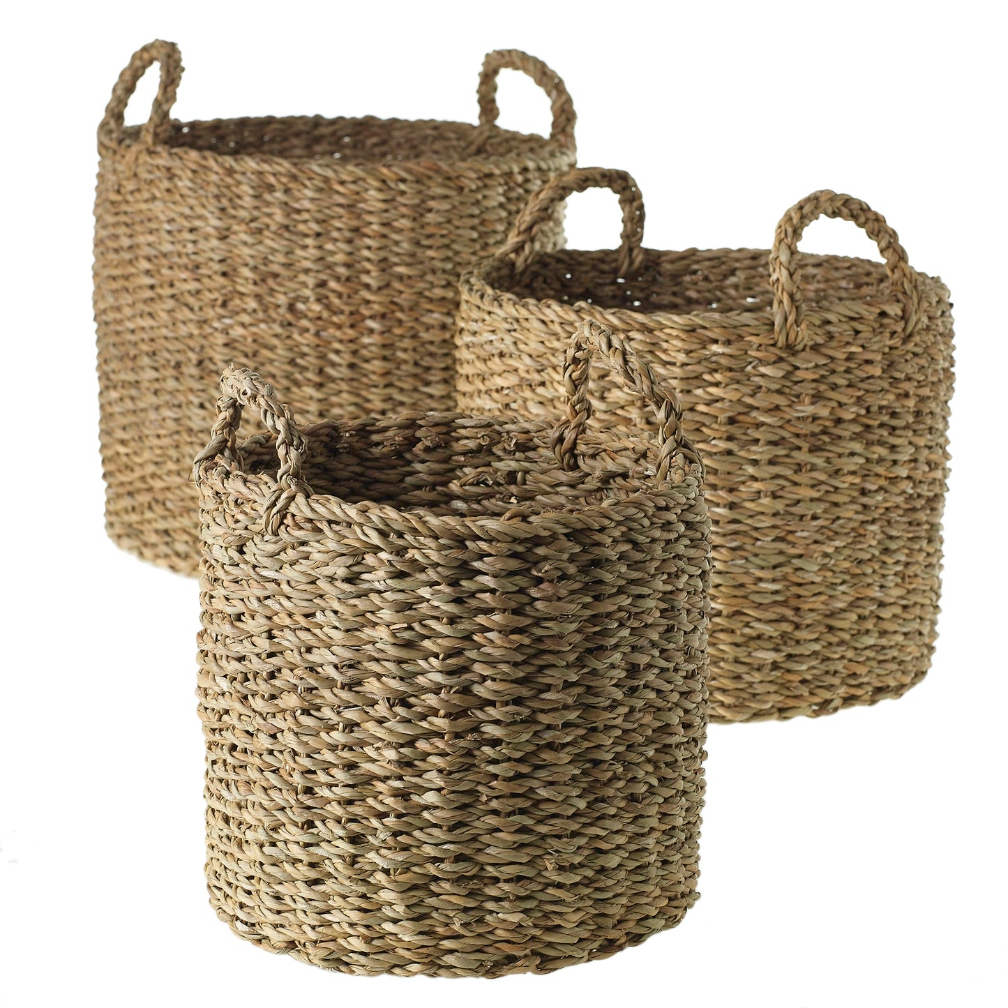 Hacienda Basket - Set of 3 By Accent Decor | Bins, Baskets & Buckets | Modishstore - 2