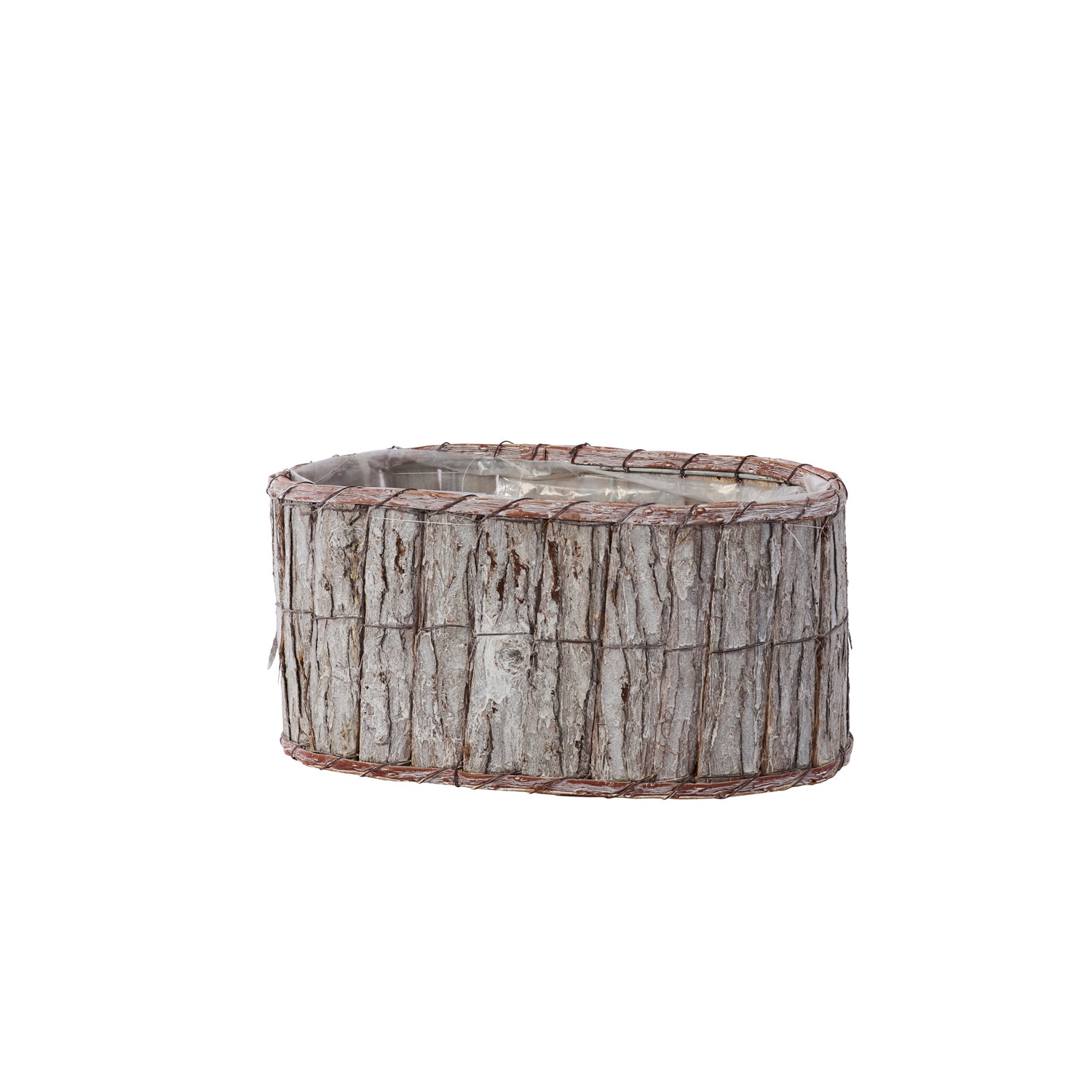 Oval Bark Basket Set of 4 By Accent Decor | Planters, Troughs & Cachepots | Modishstore - 7