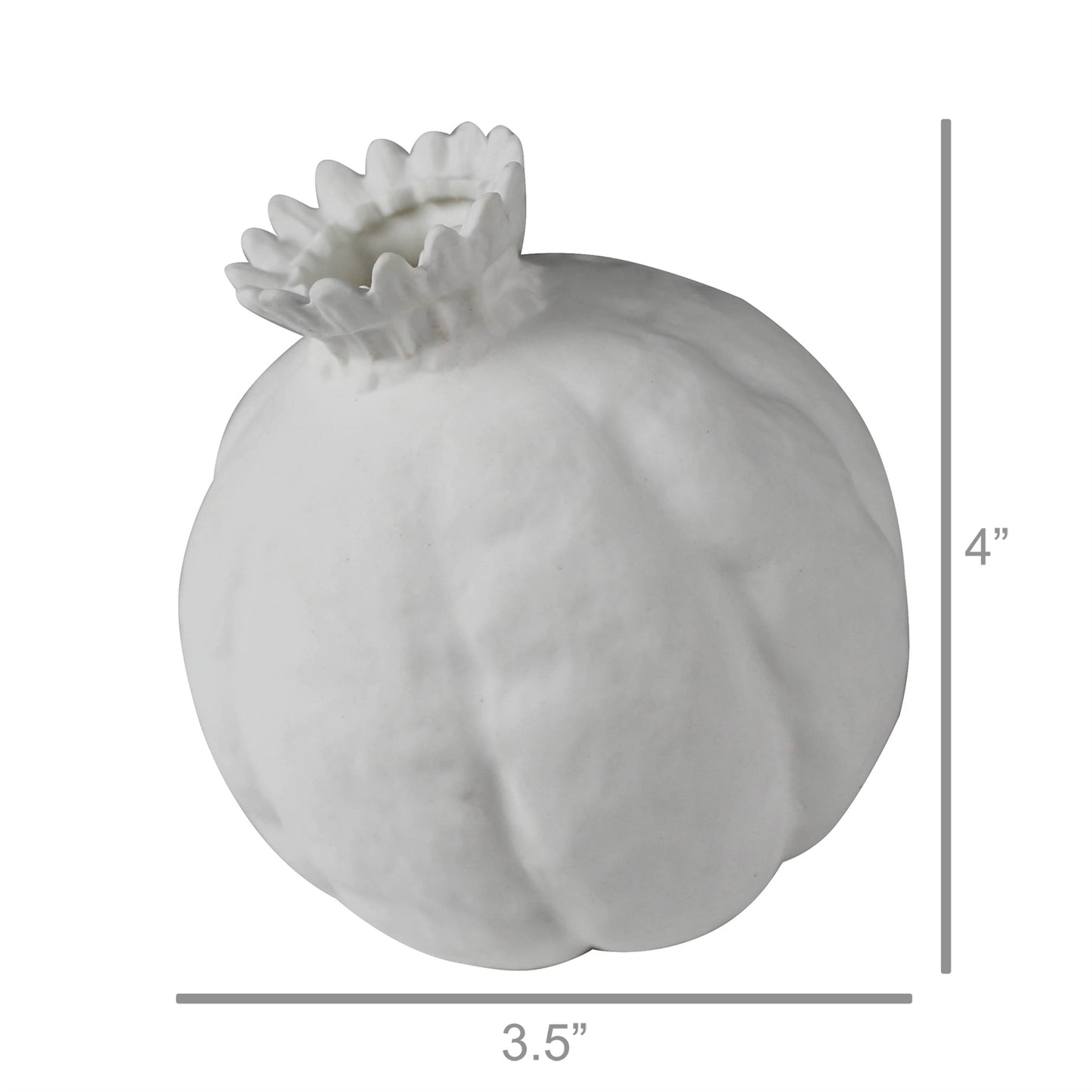 Poppy Pod Vase, Bone China Set Of 4 By HomArt | Vases | Modishstore - 3