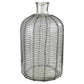 Conde Glass Bottle, Woven Wire - Small By HomArt | Bottles & Jugs | Modishstore - 4