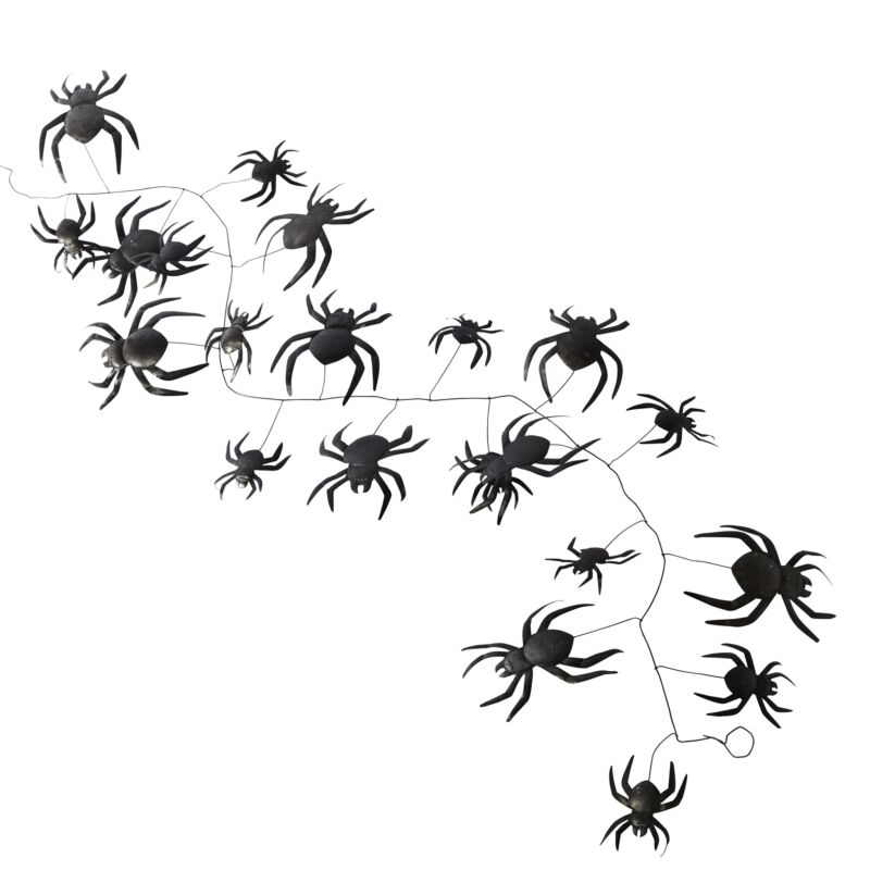 Widow Spider Garland Set of 2 By Accent Decor | Garland & Wreath | Modishstore - 2