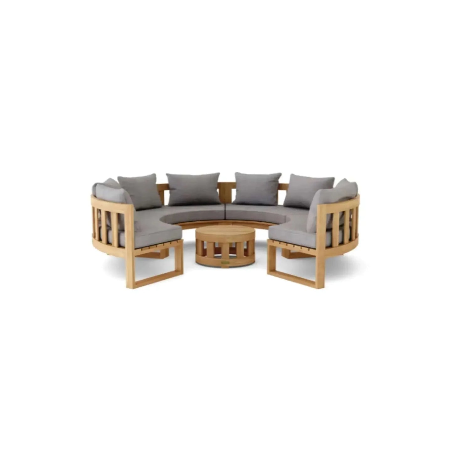 Circular Modular Deep Seating Set - SET-810 By Anderson Teak | Outdoor Sofas, Loveseats & Sectionals | Modishstore - 4