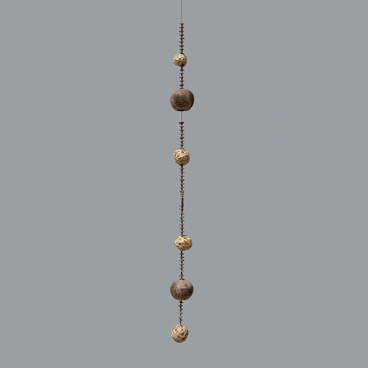 Coconut Shell Driftwood Garland Set of 4 By Garden Age Supply