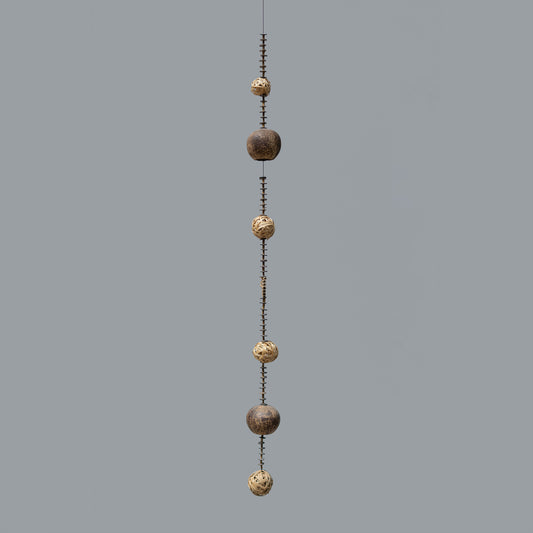 Coconut Shell Driftwood Garland Set of 4 By Garden Age Supply | Garland & Wreath | Modishstore - 1