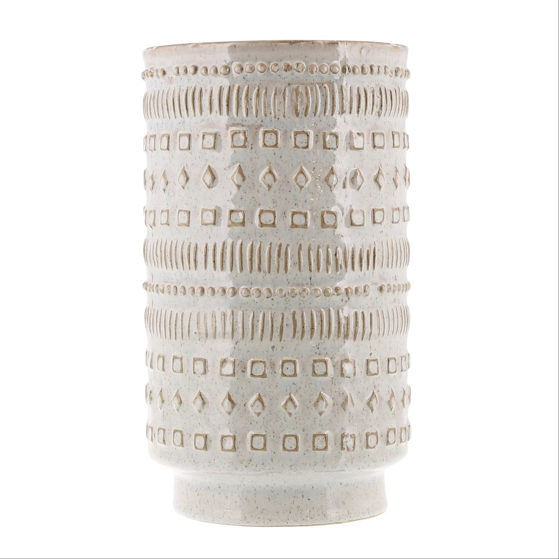 Peru Vase, Ceramic - White Set Of 4 By HomArt | Vases | Modishstore - 4