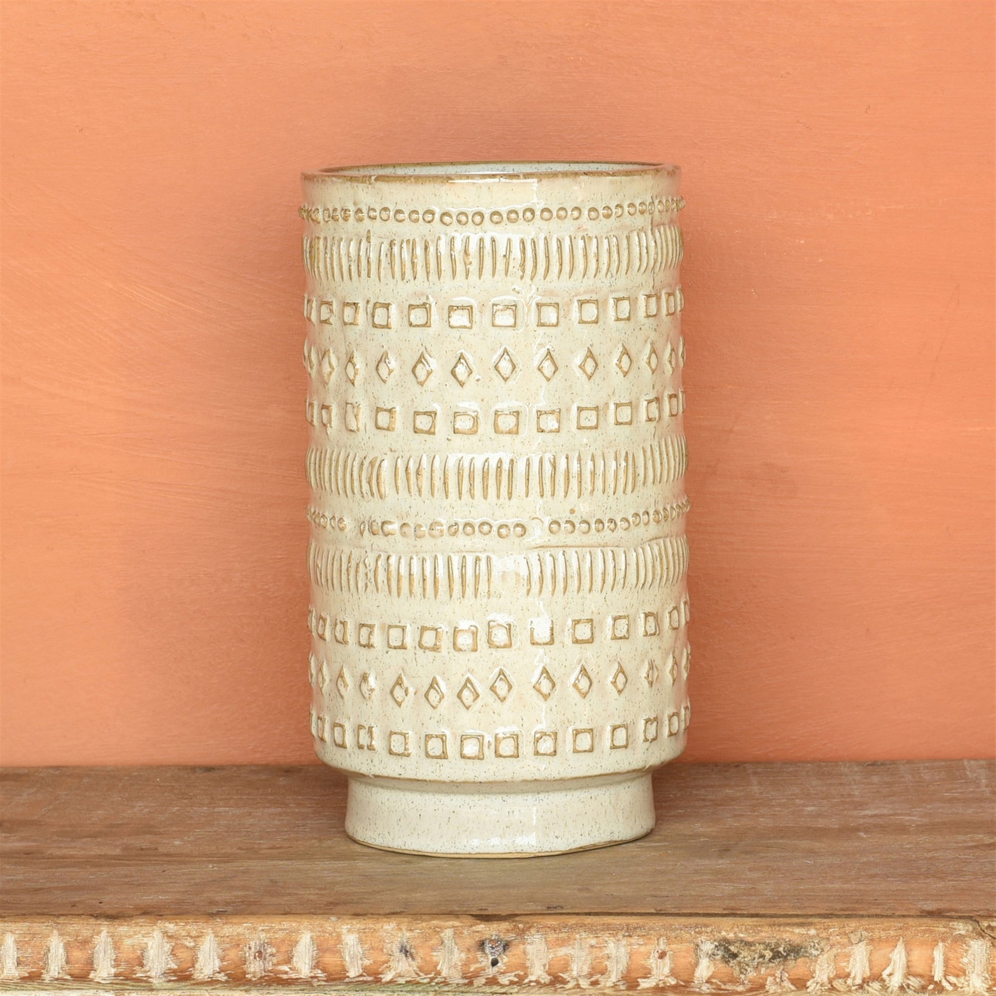 Peru Vase, Ceramic - White Set Of 4 By HomArt | Vases | Modishstore - 2