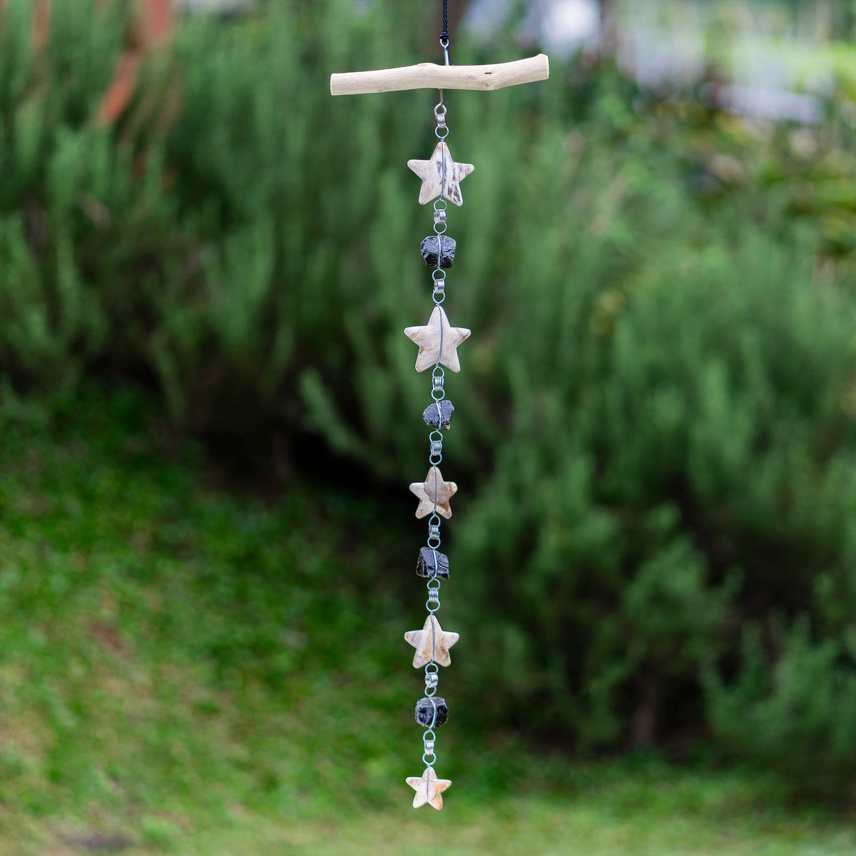 Petrified Wood Garland - Star Set of 4 By Garden Age Supply | Garland & Wreath | Modishstore - 1