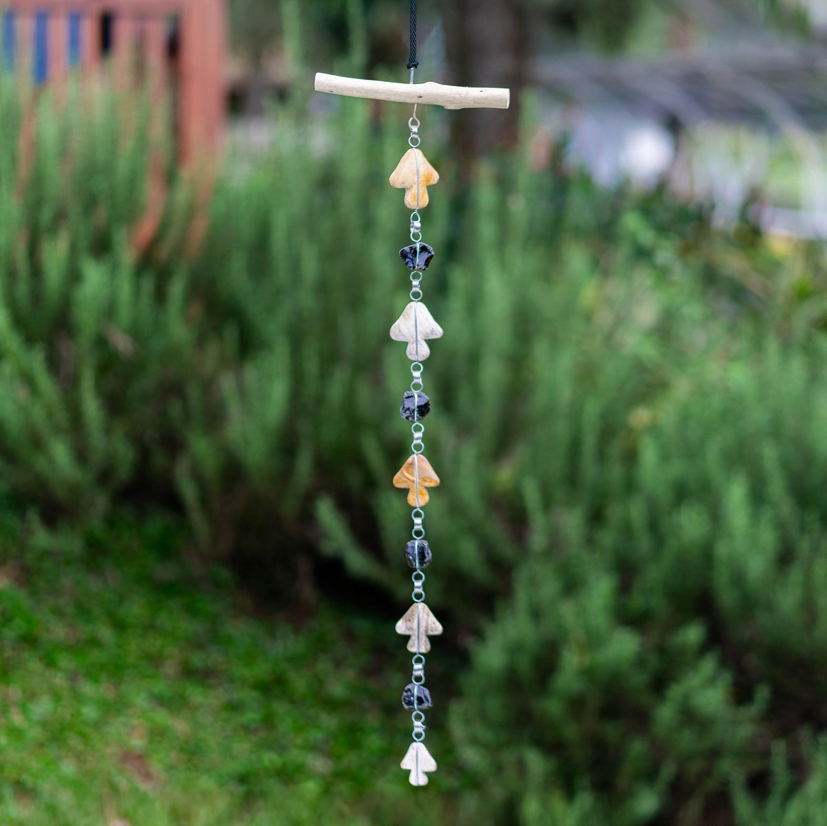 Petrified Wood Garland - Mushroom Set of 4 By Garden Age Supply | Garland & Wreath | Modishstore - 1