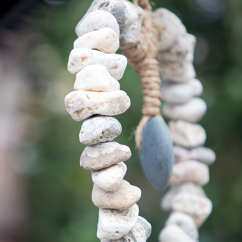 Heart Wreath with Stone Heart Set of 3 By Garden Age Supply | Minerals and Stones | Modishstore - 2