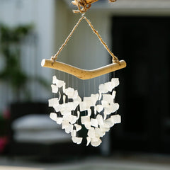 Raindrop Butterfly Mobile - Small - White Set of 4 By Garden Age Supply