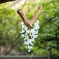 Raindrop Butterfly Mobile - Small - Aqua Set of 4 By Garden Age Supply