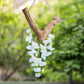 Raindrop Butterfly Mobile - Small - Aqua Set of 4 By Garden Age Supply