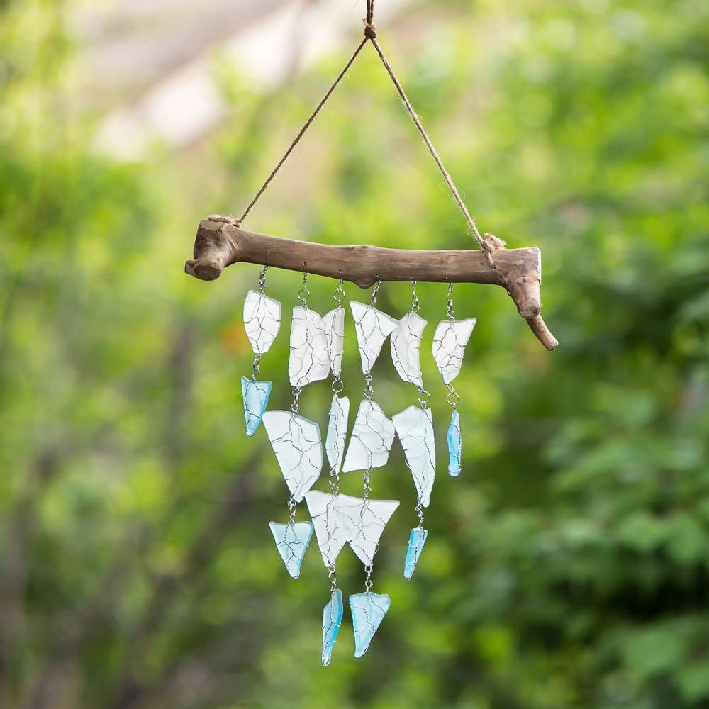 Raindrop Mobiles w/ Wire Art Set of 4 By Garden Age Supply | Garland & Wreath | Modishstore - 1