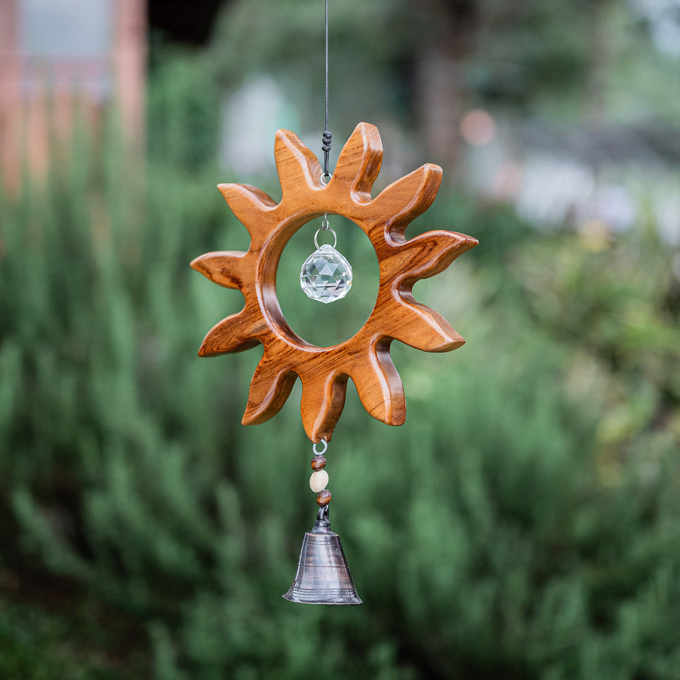 Recycled Teak Sun Catcher - Sun Set of 2 By Garden Age Supply | Sculptures | Modishstore - 2