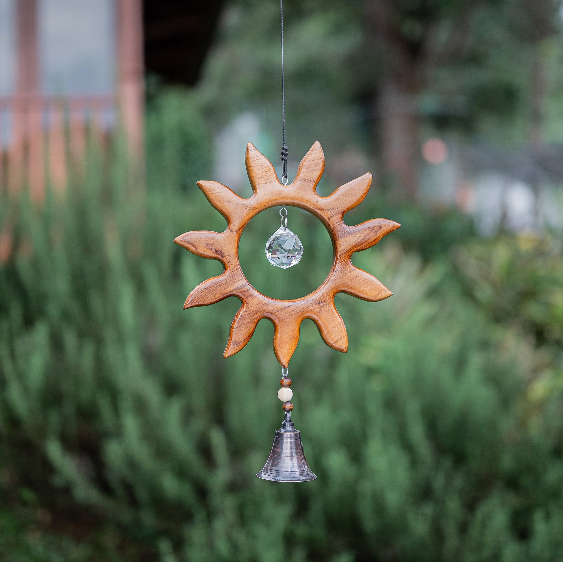 Recycled Teak Sun Catcher - Sun Set of 2 By Garden Age Supply | Sculptures | Modishstore - 1