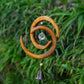 Recycled Teak Sun Catcher - Spinning Spiral Set of 2 By Garden Age Supply
