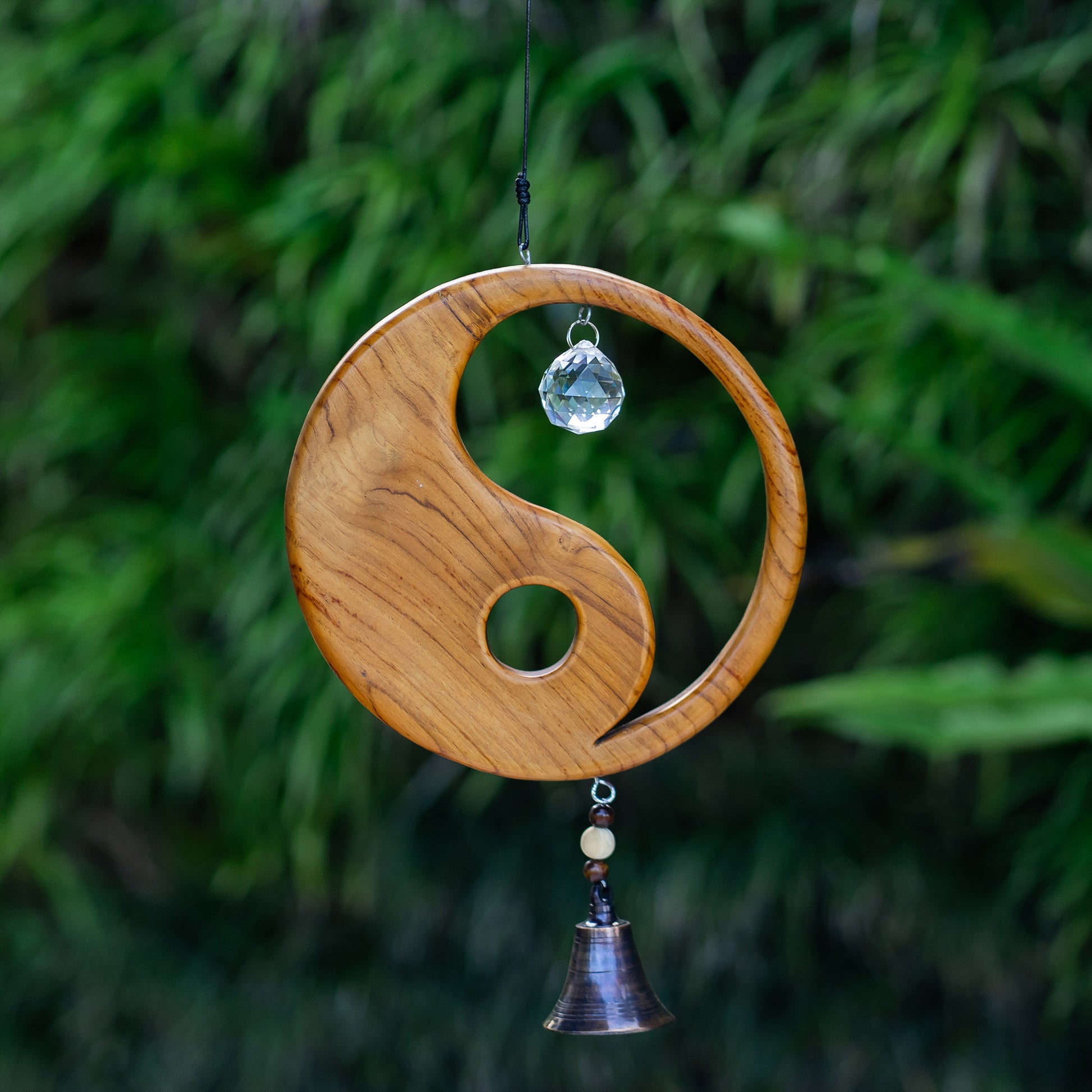 Recycled Teak Sun Catcher - YinYang Set of 2 By Garden Age Supply | Sculptures | Modishstore - 1