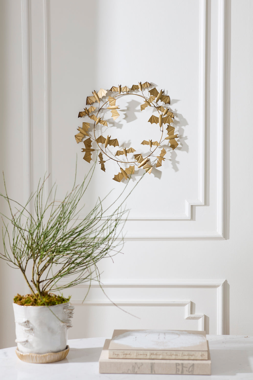 Winged Bat Wreath Set of 2 By Accent Decor | Wreath | Modishstore - 5