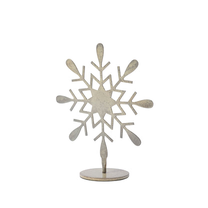 Moonlit Snowflake Stand Set of 2 By Accent Decor | Planters, Troughs & Cachepots | Modishstore - 2