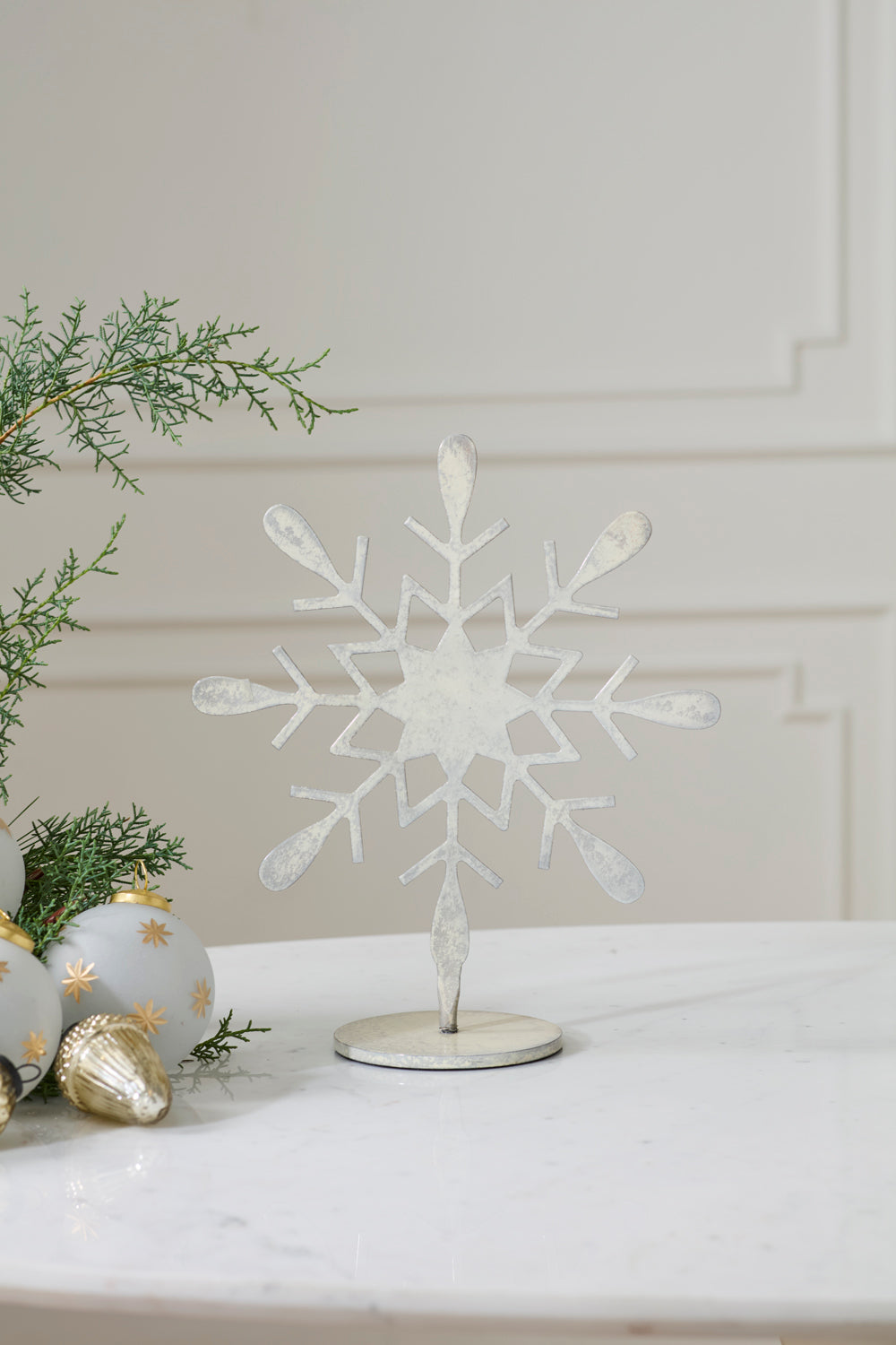 Moonlit Snowflake Stand Set of 2 By Accent Decor | Planters, Troughs & Cachepots | Modishstore - 6