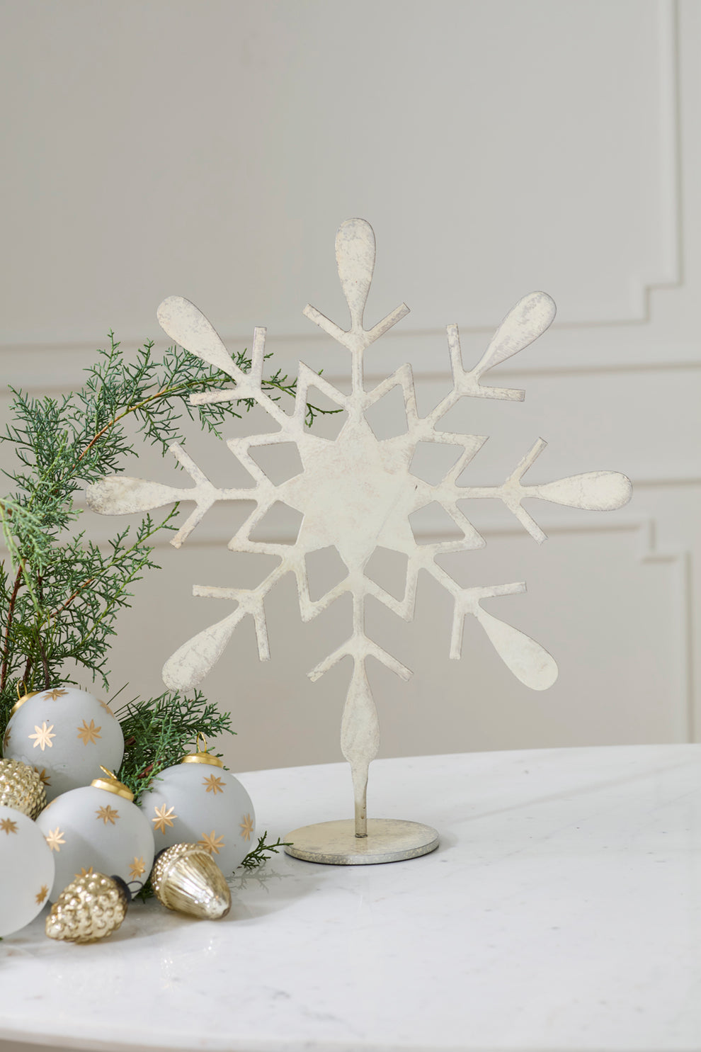 Moonlit Snowflake Stand Set of 2 By Accent Decor | Planters, Troughs & Cachepots | Modishstore - 8
