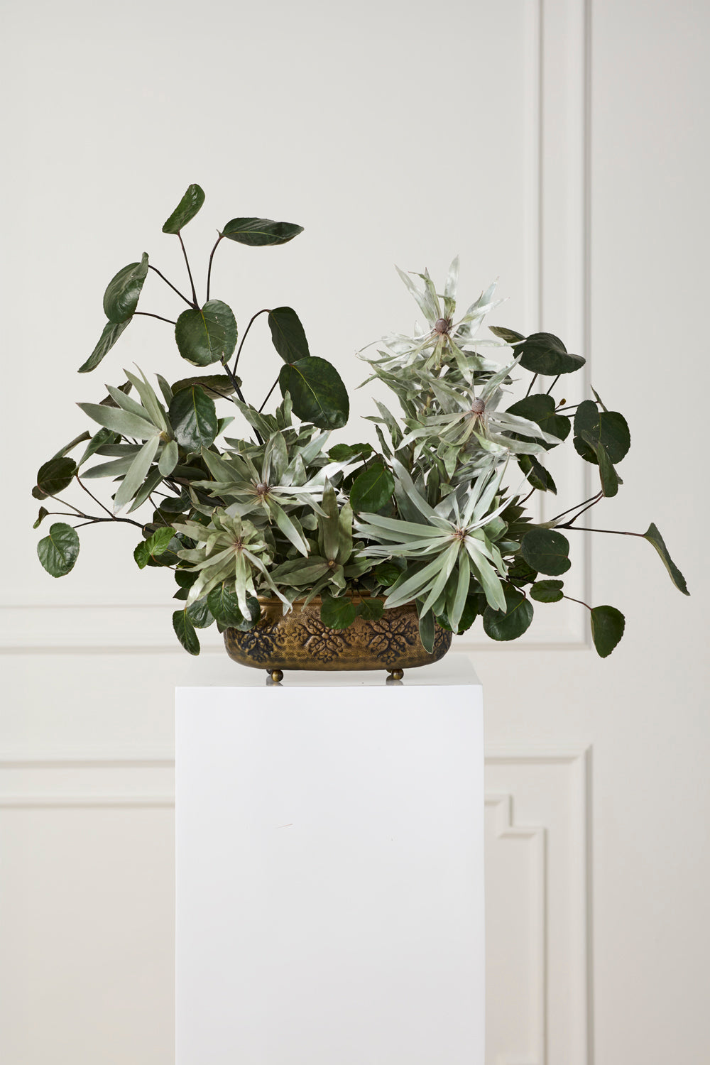 Pressed Snowflake Trough Set of 2 By Accent Decor | Planters, Troughs & Cachepots | Modishstore - 4