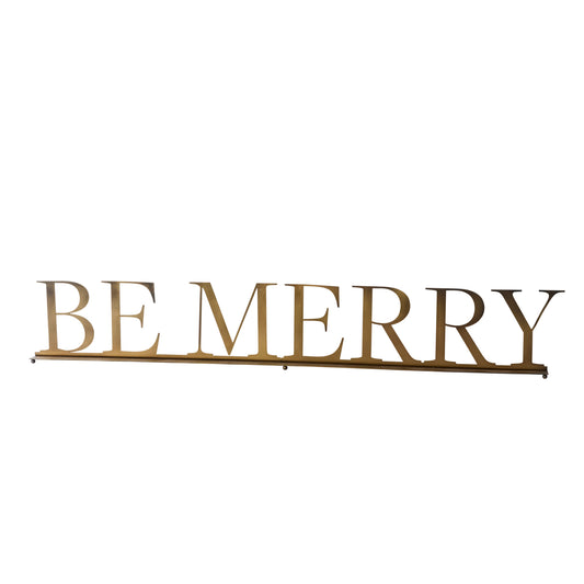 Be Merry Mantle Sign By Accent Decor | Planters, Troughs & Cachepots | Modishstore - 1