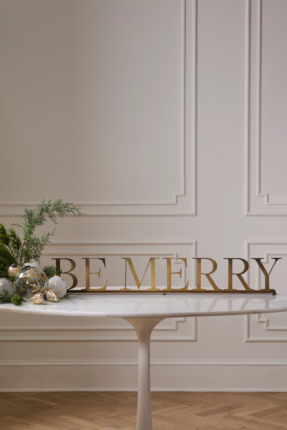 Be Merry Mantle Sign By Accent Decor | Planters, Troughs & Cachepots | Modishstore - 5