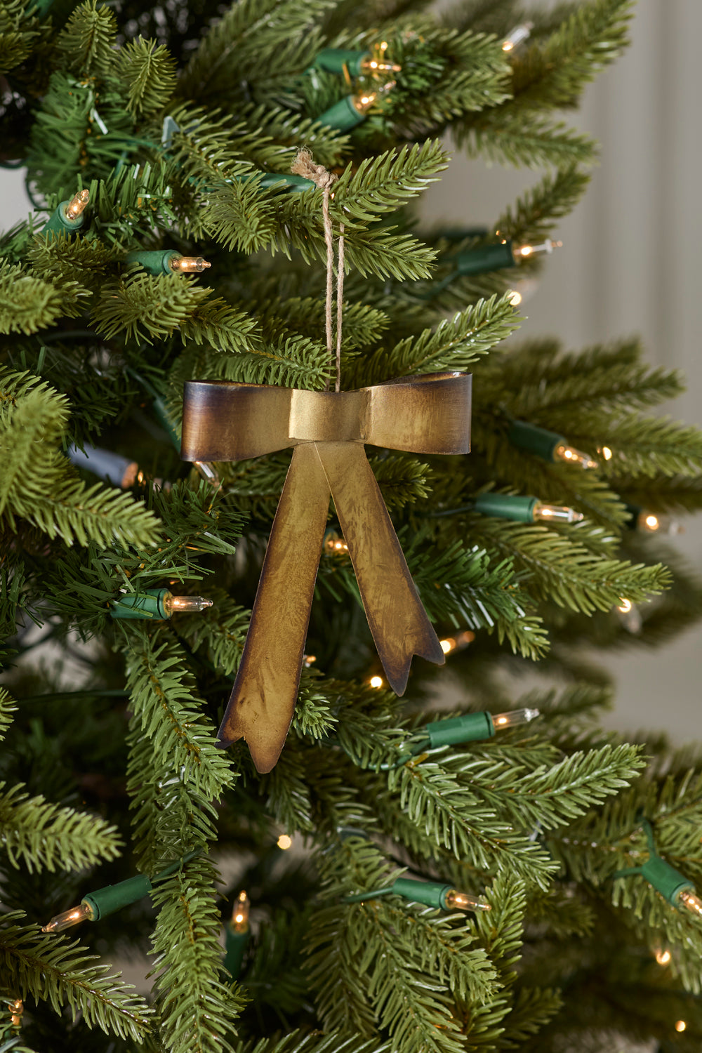 Brassy Bow Ornament Set of 8 By Accent Decor | Ornaments | Modishstore - 5