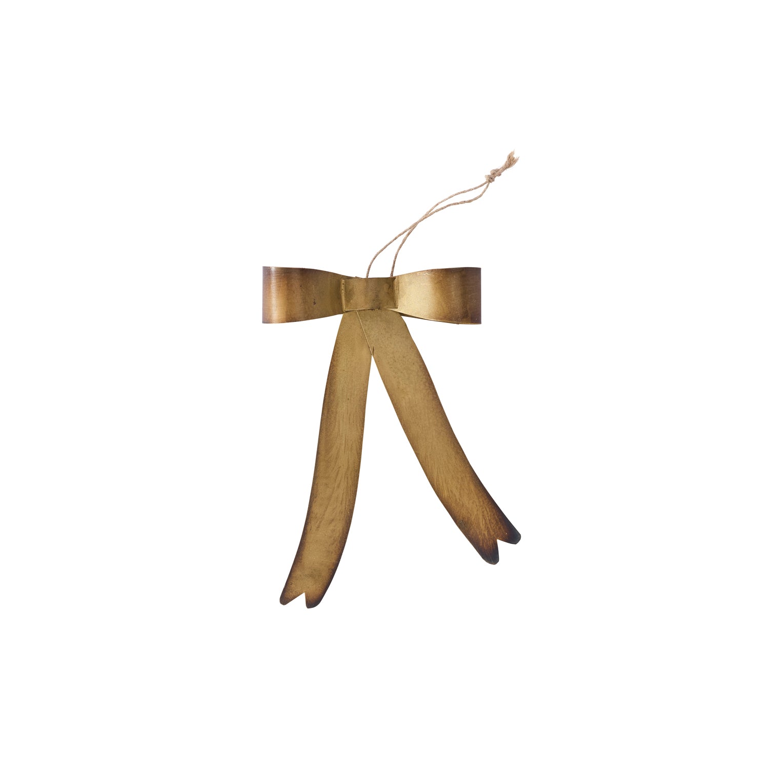 Brassy Bow Ornament Set of 8 By Accent Decor | Ornaments | Modishstore - 6