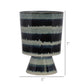 Toku Chalice, Ceramic - Indigo Stripe Set Of 4 By HomArt | Ornaments | Modishstore - 3