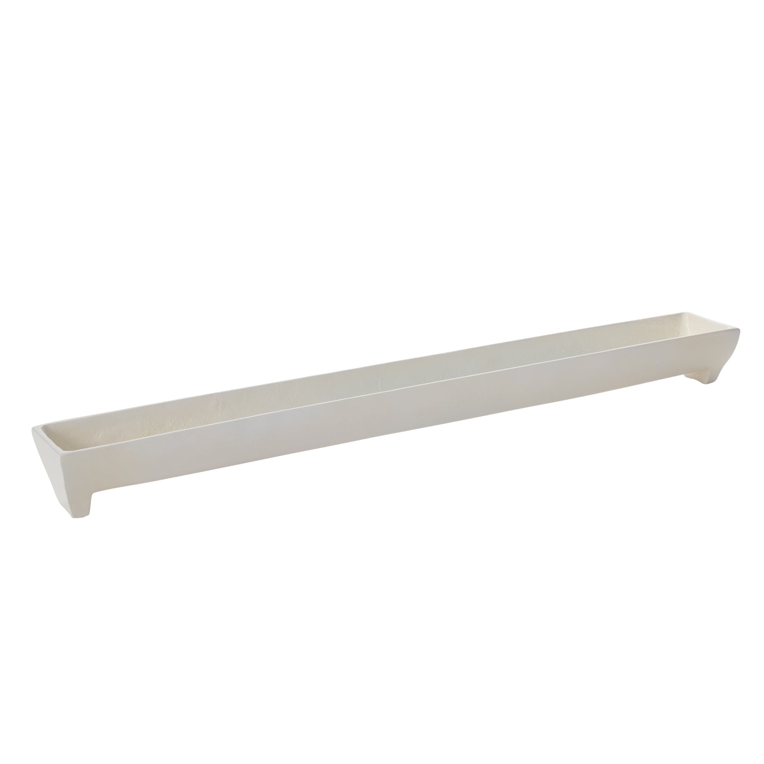 White Edison Tray Set of 2 By Accent Decor | Planters, Troughs & Cachepots | Modishstore - 7