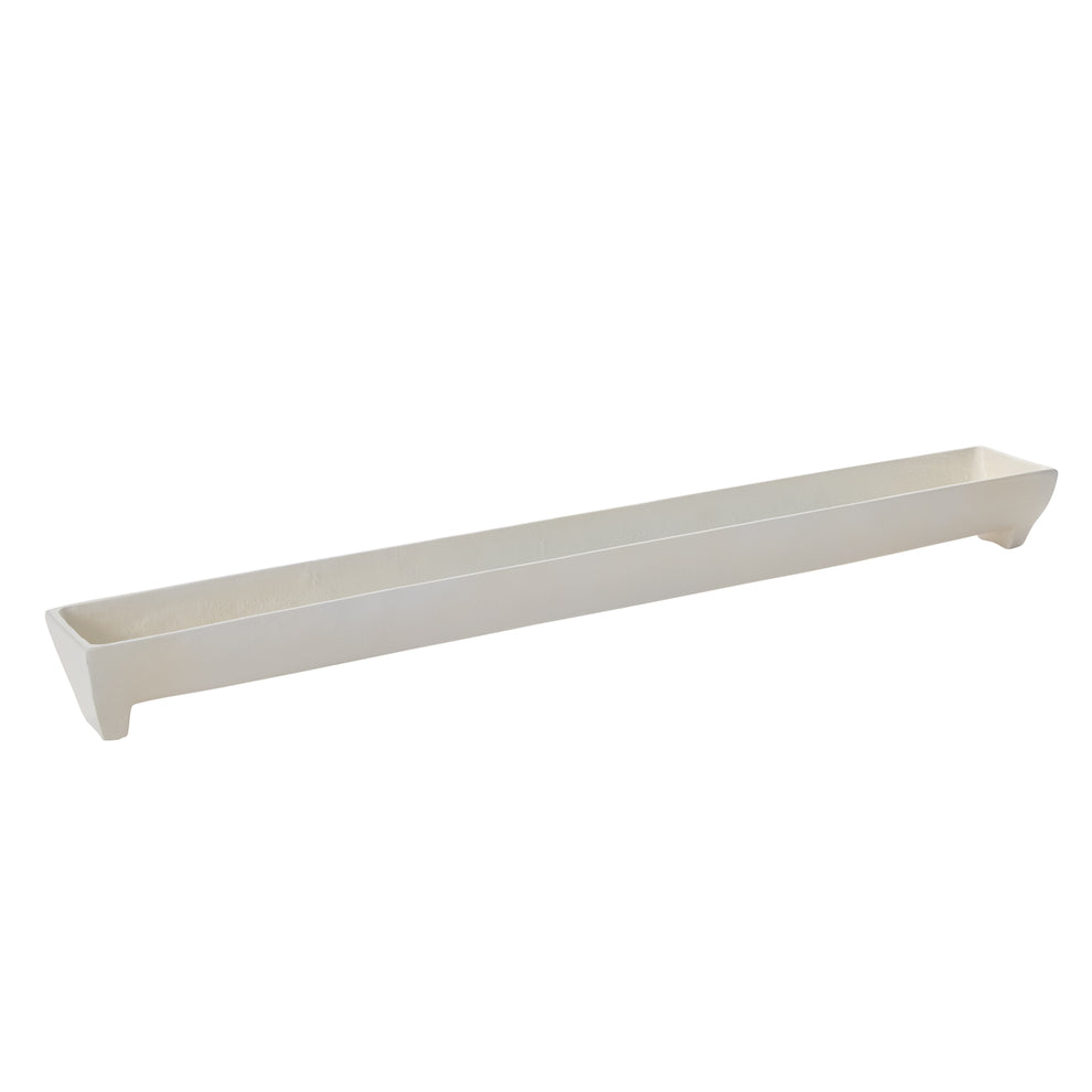 White Edison Tray Set of 2 By Accent Decor | Planters, Troughs & Cachepots | Modishstore - 7
