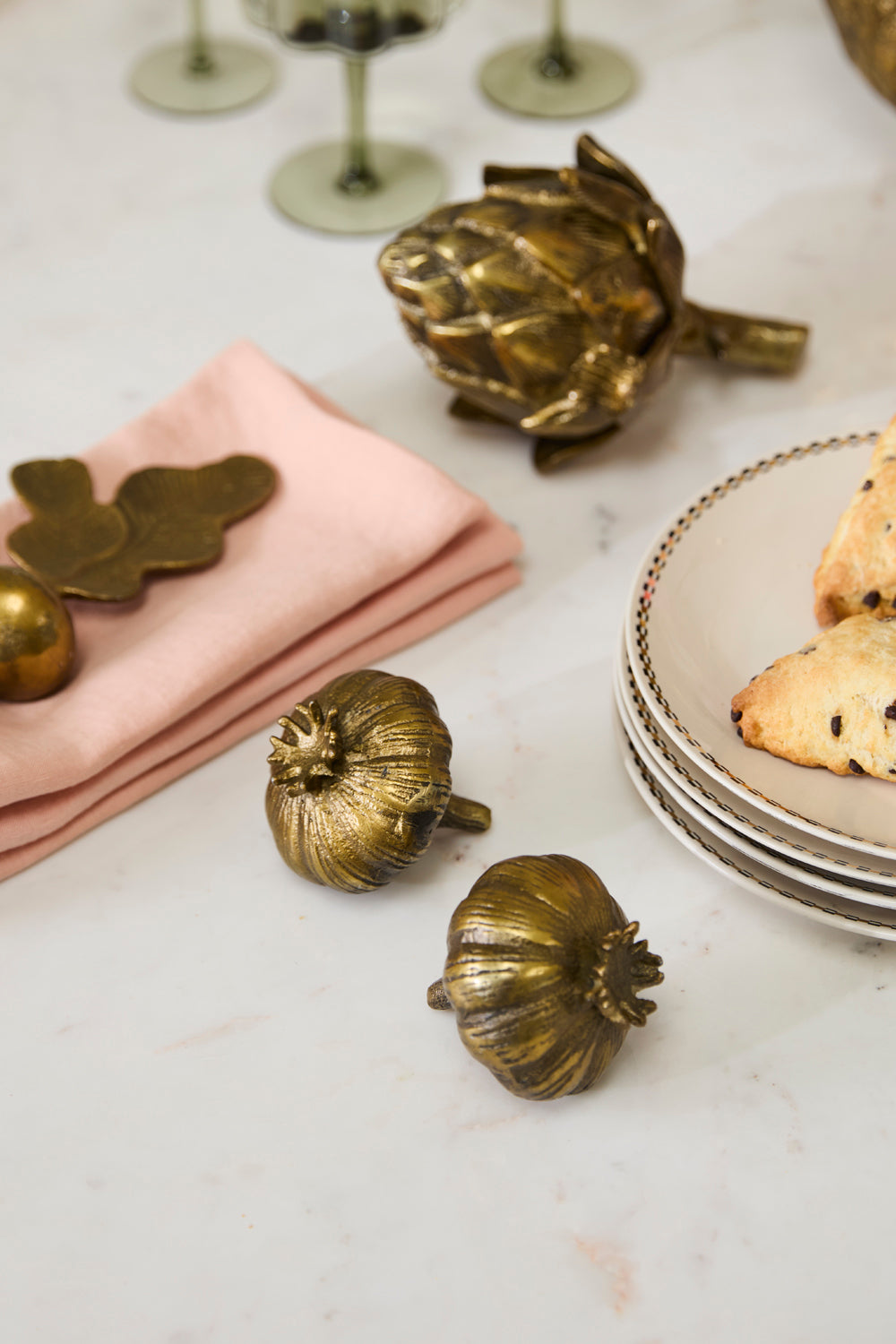 Gilded Veggies Set of 4 By Accent DŽcor