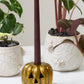 Carved Pumpkin Candleholder Set of 2 By Accent Decor | Candle Holders | Modishstore - 4