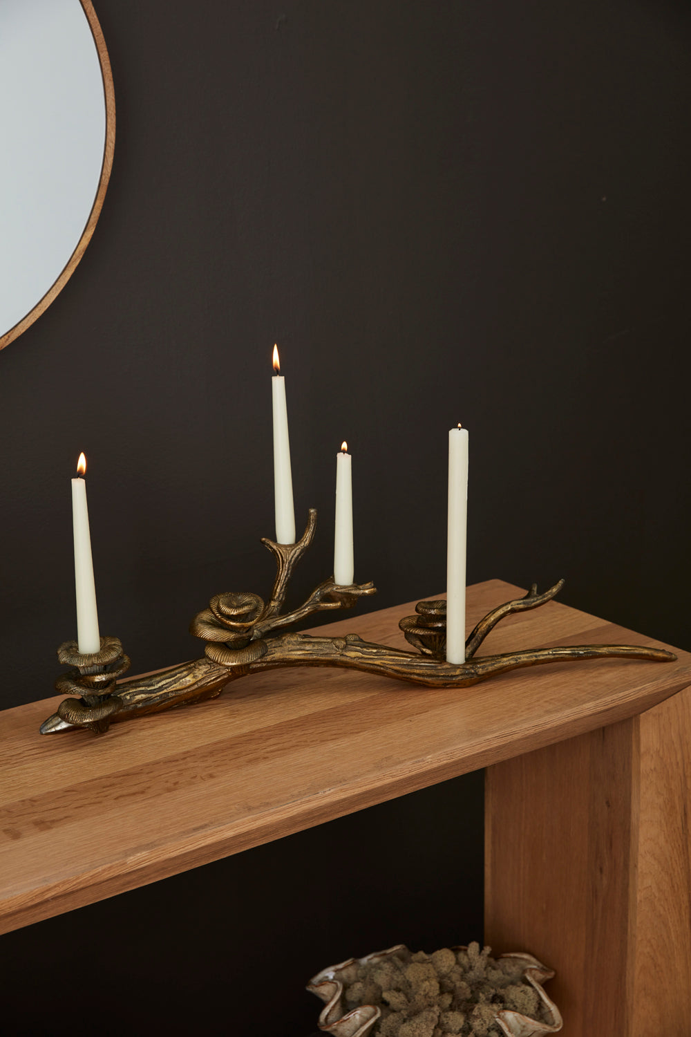 Oyster Mushroom Candleholder By Accent Decor | Candle Holders | Modishstore - 5