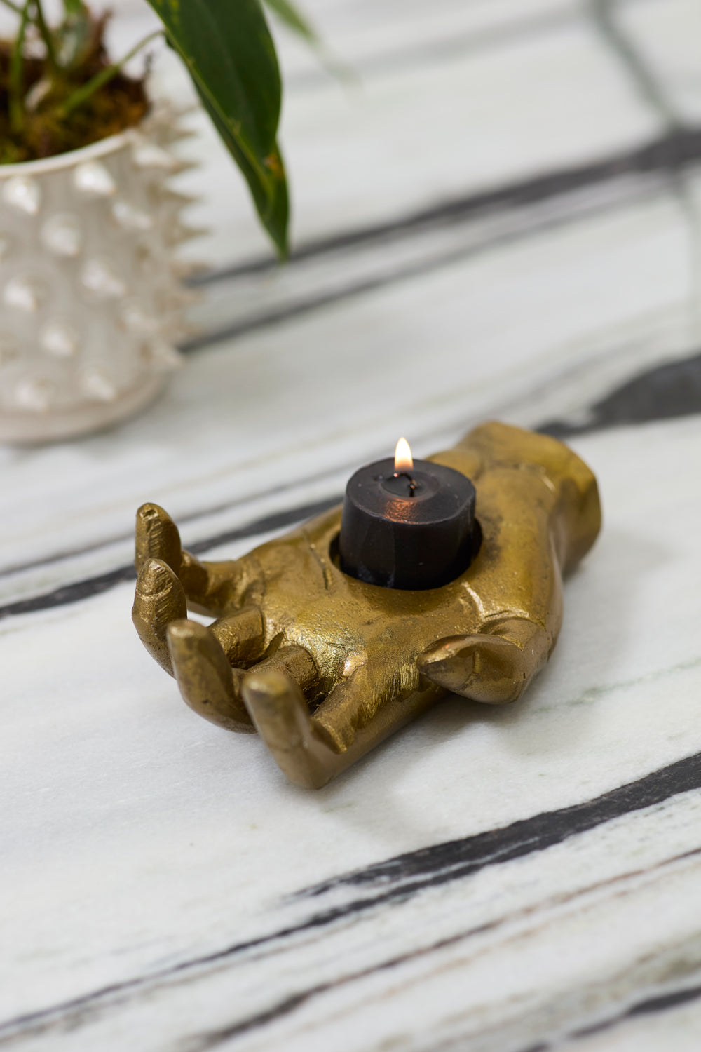 Open Hand Candleholder Set of 2 By Accent Decor | Candle Holders | Modishstore - 4