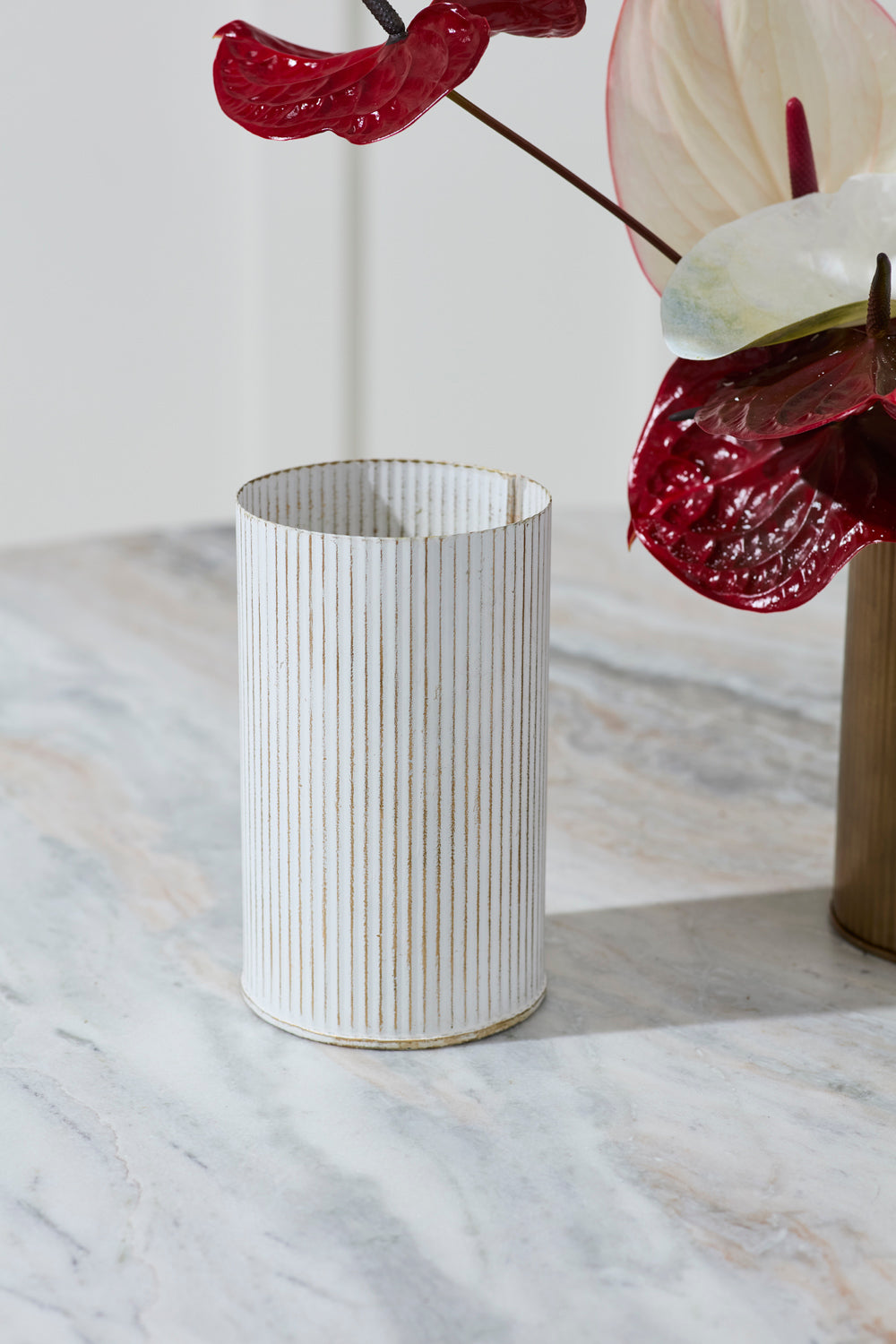 Whitewashed Norah Vase Set of 8 By Accent Decor | Vases | Modishstore - 8