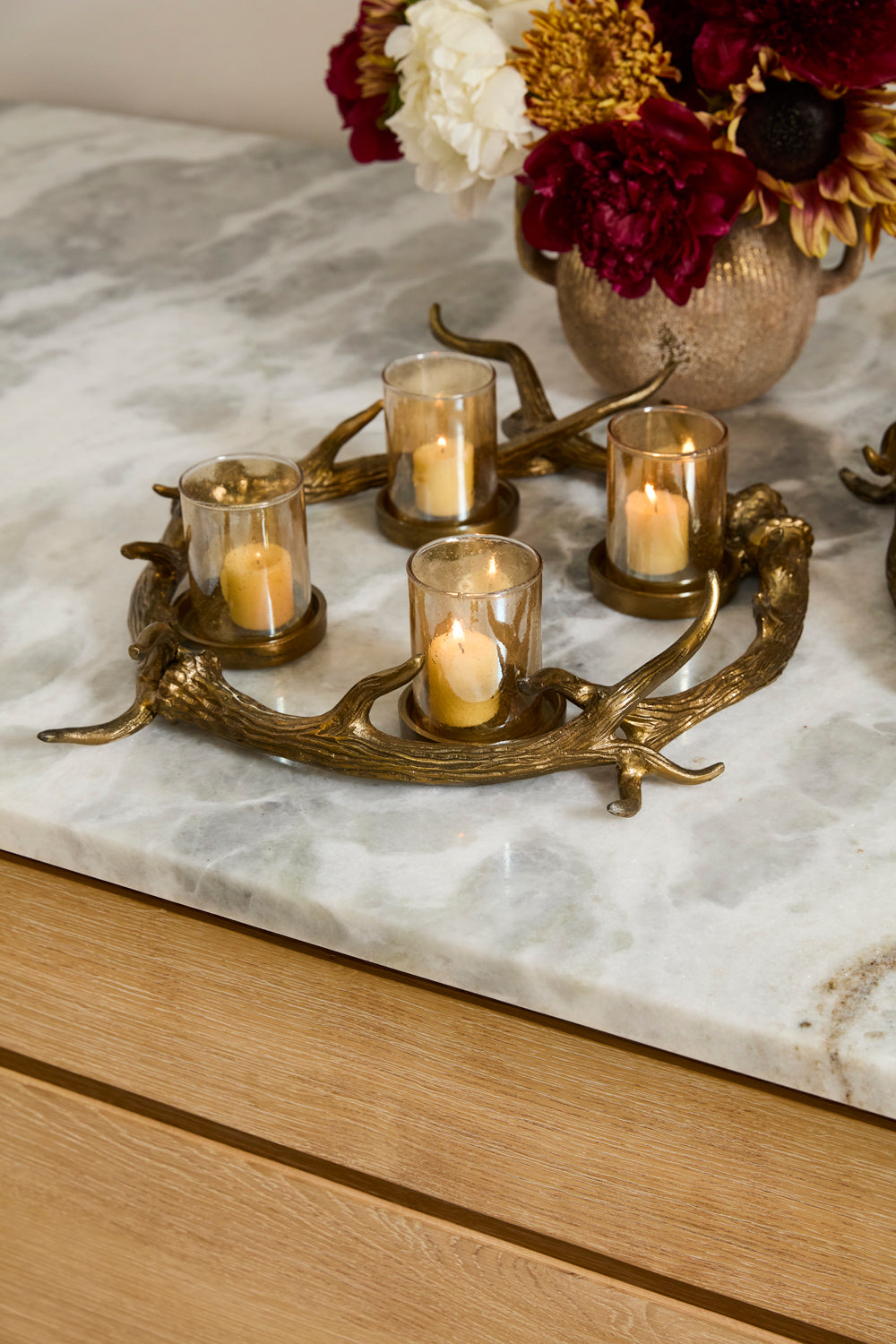Antler Glow Candleholder By Accent Decor | Candle Holders | Modishstore - 5