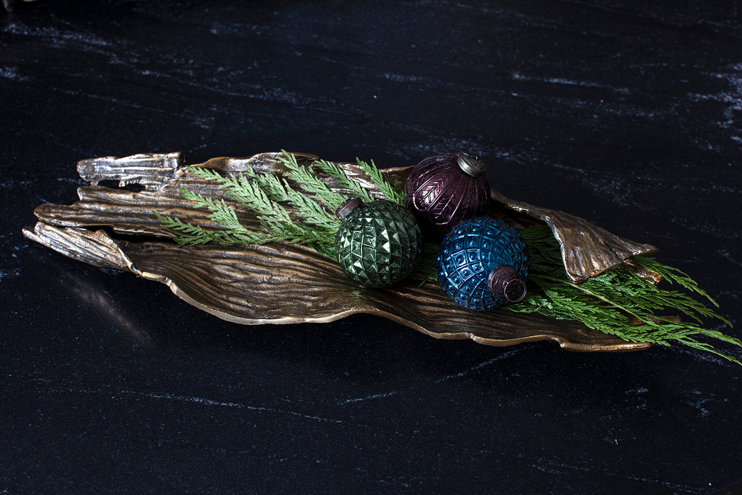 Golden Cedar Tray By Accent Decor | Decorative Trays & Dishes | Modishstore - 7
