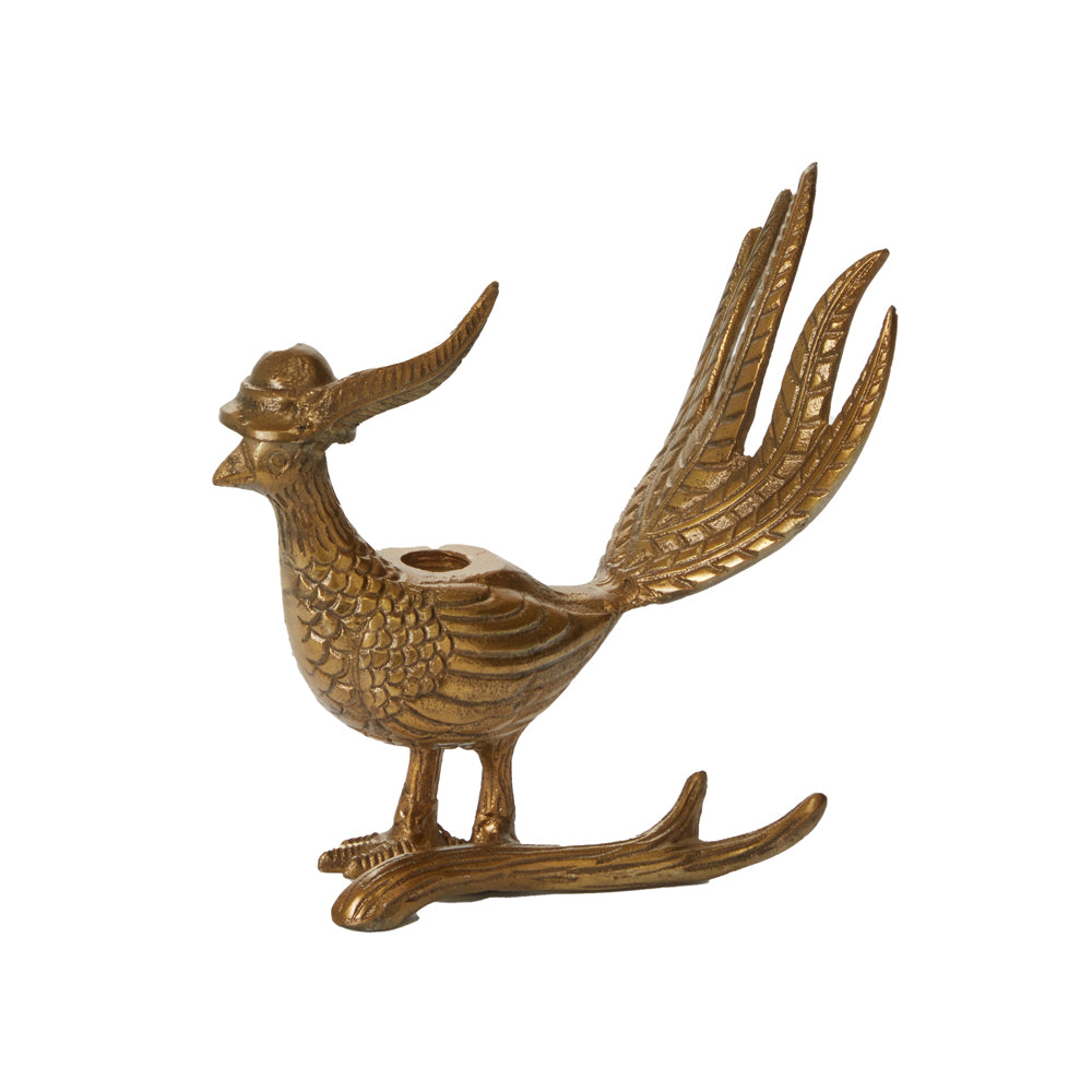 E+E Pheasant Candlestick Set of 2 By Accent Decor | Candle Holders | Modishstore - 5