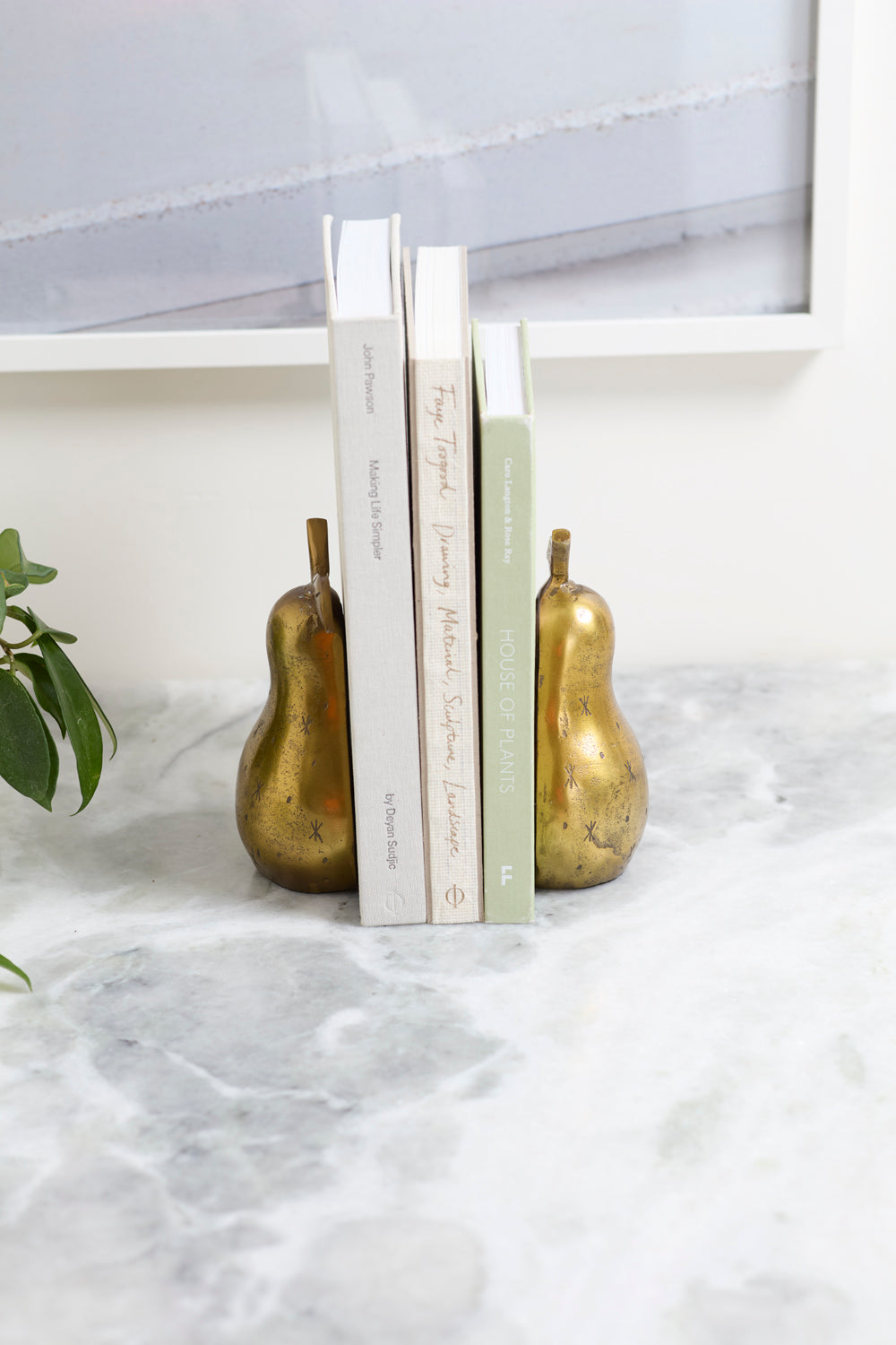 Golden Pear Bookend - Set of 2 By Accent Decor | Wall Decor | Modishstore - 4