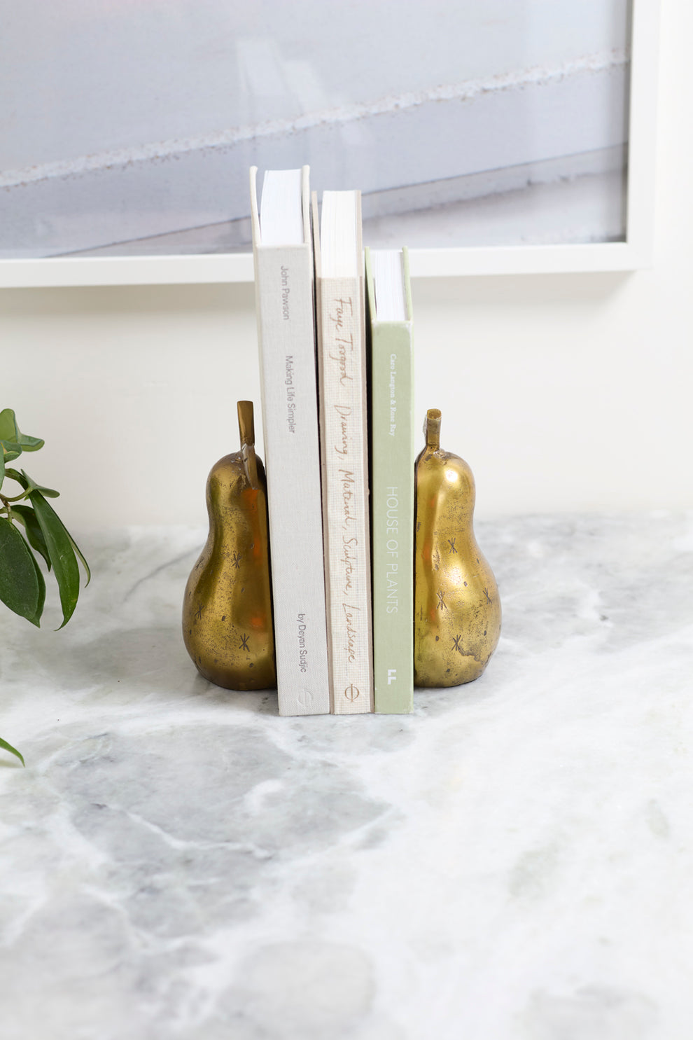 Golden Pear Bookend - Set of 2 By Accent Decor | Wall Decor | Modishstore - 4