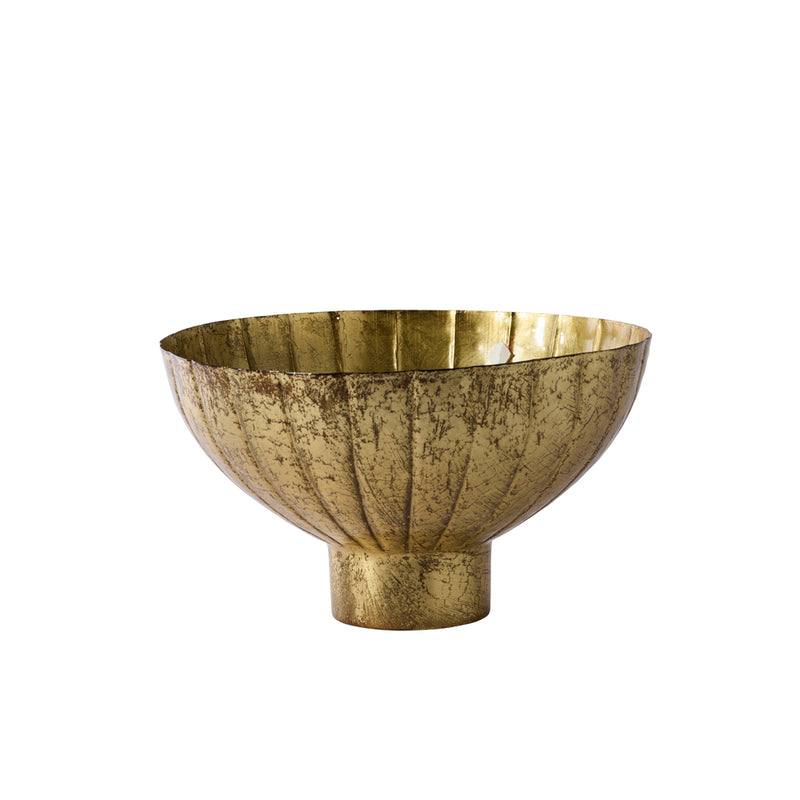 Golden Shine Footed Bowl Set of 2 By Accent Decor | Decorative Bowls | Modishstore - 2