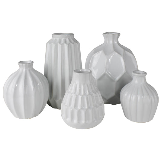Cinc Vases, Ceramic - Set of 10 By HomArt | Vases | Modishstore - 1