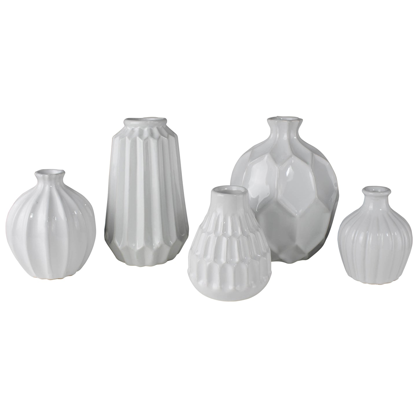 Cinc Vases, Ceramic - Set of 10 By HomArt | Vases | Modishstore - 3
