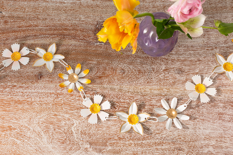 Daisy Garland Set of 2 By Accent Decor | Garland & Wreath | Modishstore - 4