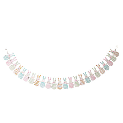Pastel Bunny Garland Set of 2 By Accent Decor | Garland & Wreath | Modishstore - 2